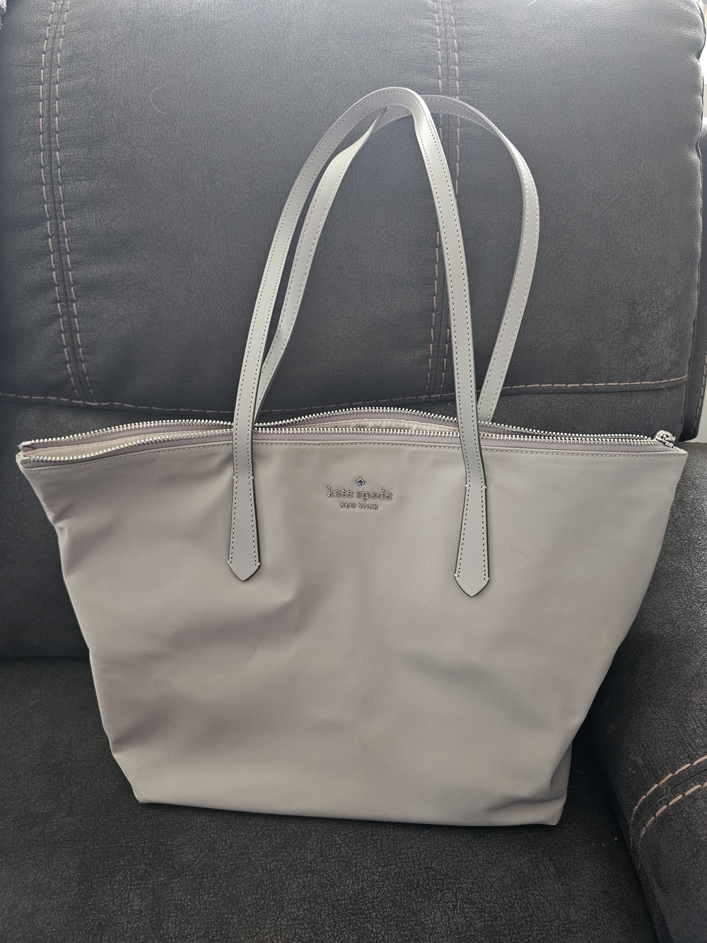 kate spade Light Gray Tote Bag